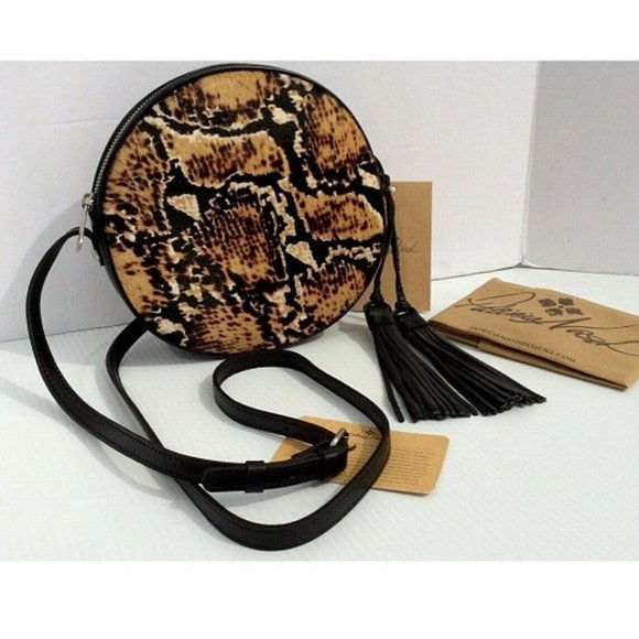 Patricia Nash Scafati Python Leather Crossbody NWT